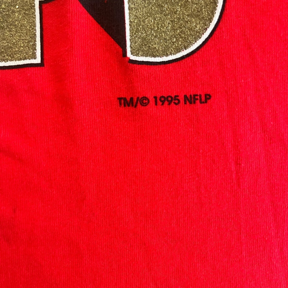 Vintage 1995 49er Super Bowl win T-Shirt - Picture 4 of 4
